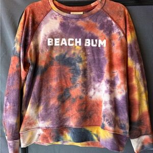 Beach Bum Tie-Dye Crewneck Sweatshirt - Multi